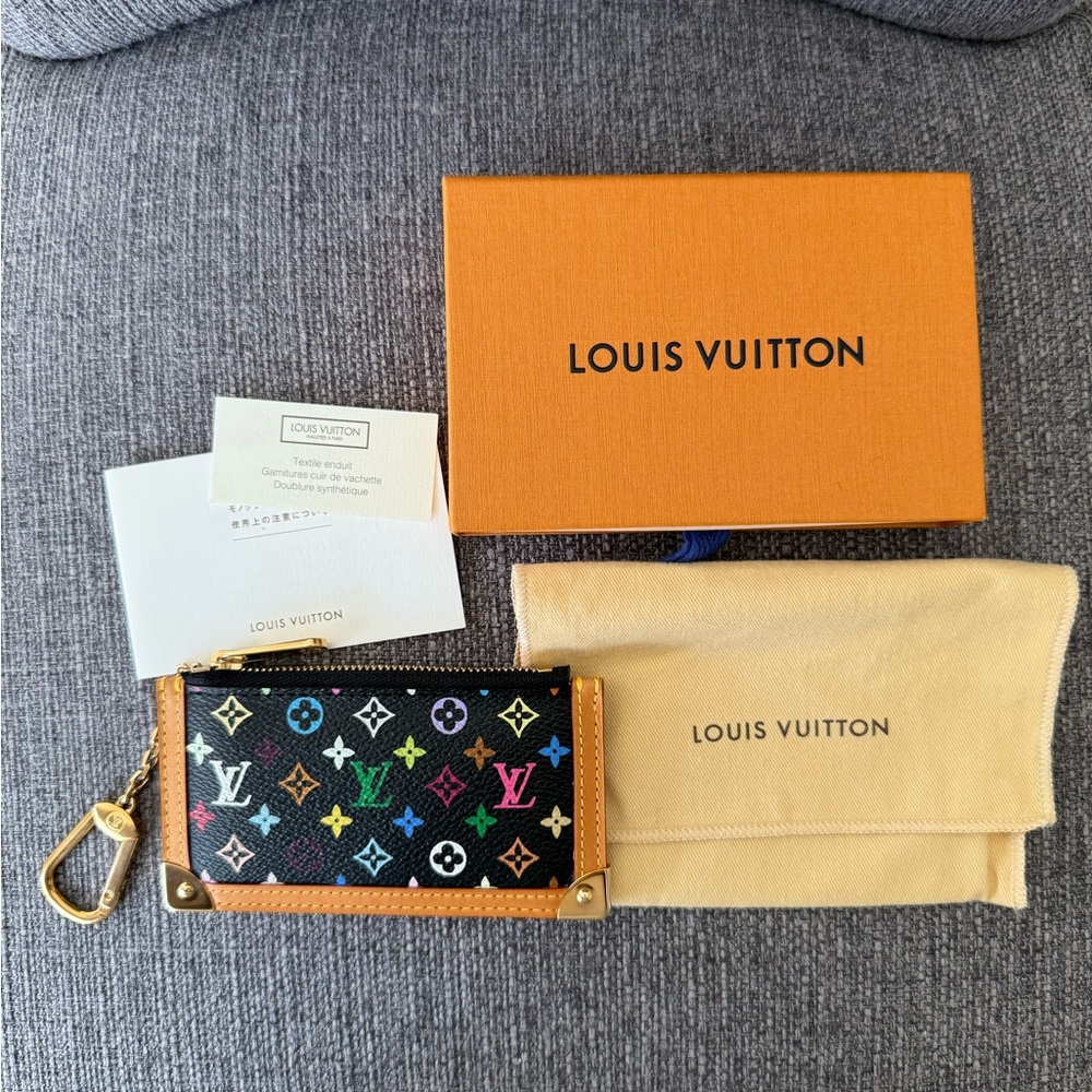 Like new!  Authentic Louis Vuitton Murakami Multicolor Key Cles.